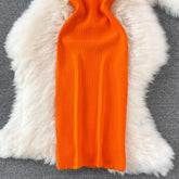 Robe asymétrique en tricot Steph